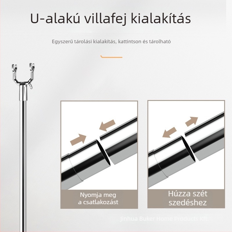 AISPUTIN Rozsdamentes acél teleszkópos ruhaszárító villa erkéllyel – Modern minimalist dizájn