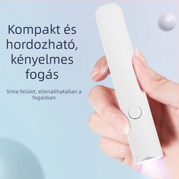 P12 körömlámpa, bár-formájú – 3W, LED-kijelző, hordozható, beépített újratölthető akkumulátorral
