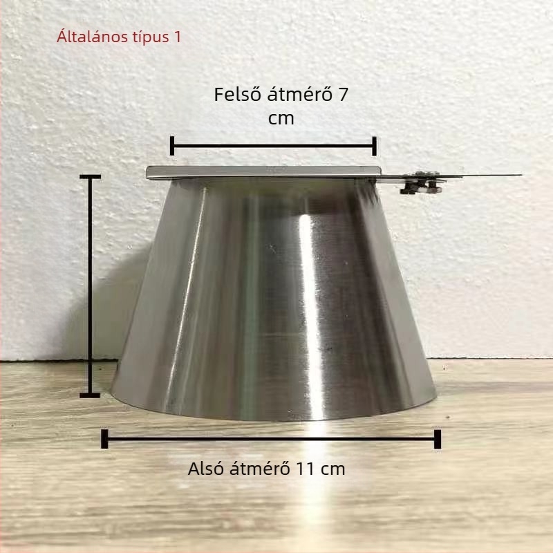 Szén-hőt-pot hőmérséklet-szabályozó sapka, rozsdamentes acél, kapacitás 2,1–4 L, elektromos nélkül