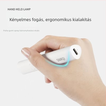 SNRQI Kézi Körömlámpa Állvánnyal, K3 Modell, Újratölthető, Gyorsan Száradó Fototerápiás Lámpa Zselés Körmök Számára