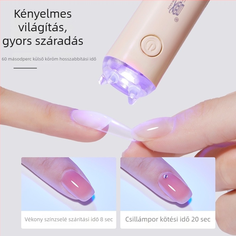 Baoshiman kézbe tartható körömlámpa, modell Default items, hordozható, újratölthető, mini gyorsszárító, egylábas dizájn, Guangzhou eredet