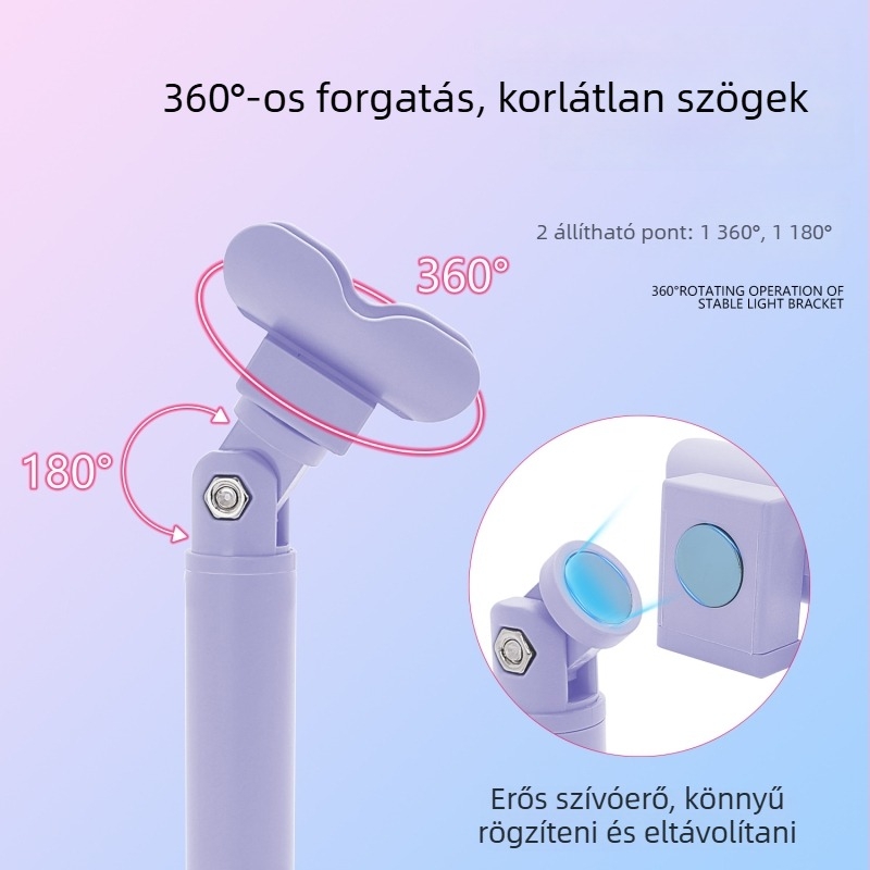 OSANUV J10 mini kézi körömlámpa állvánnyal, 360°-os forgás, újratölthető, díszített gyémántos strasszokkal, Guangzhou eredet