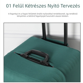 Koffervédő huzat, poliészter, lélegző, vízálló, kopásálló, lopás elleni védelem