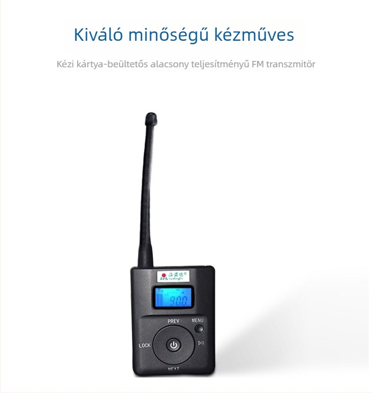 T-13 FM vezeték nélküli átjátszó oktatási és túravezetési célokra – beépített mikrofon, beépített akkumulátor, 2 W, SNR < 60 dB, frekvencia-válasz 18 904 525 367 Hz