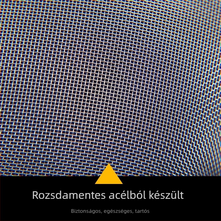 Rozsdamentes acél szűrőkanál madárfészek és szója tejéhez, fin hálószűrő, háztartási konyha, 201 rozsdamentes acél