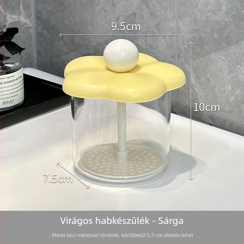 Sampon habosító — kézi habosító; hajmosáshoz és arctisztításhoz; műanyagból
