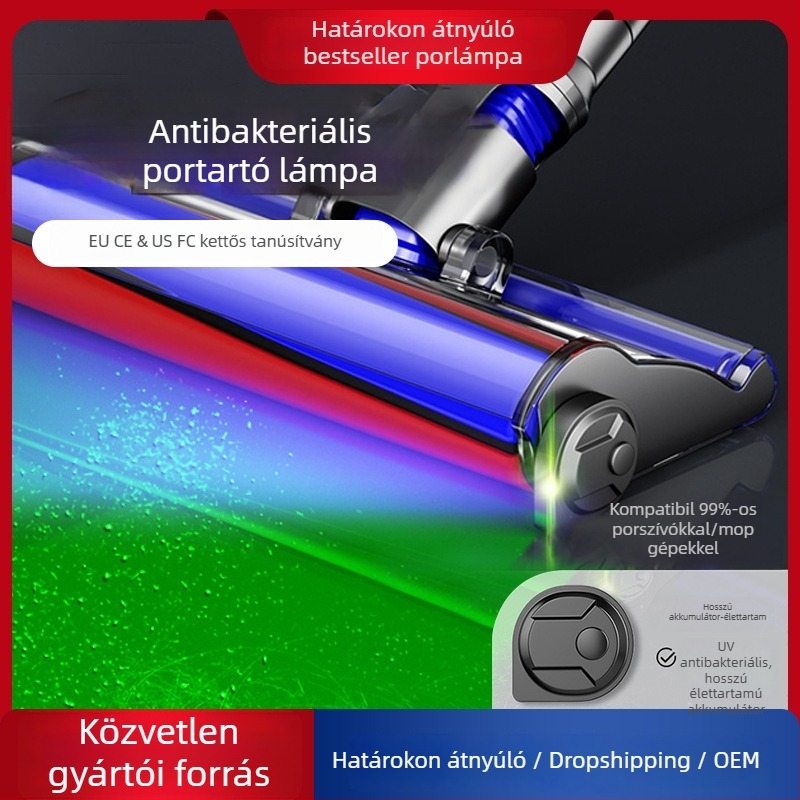 Dyson kiegészítőkhöz újratölthető porlámpa – Por megjelenítés/világítás, otthoni használat, 5VDC, 0.5W, kábel alapú vezérlés