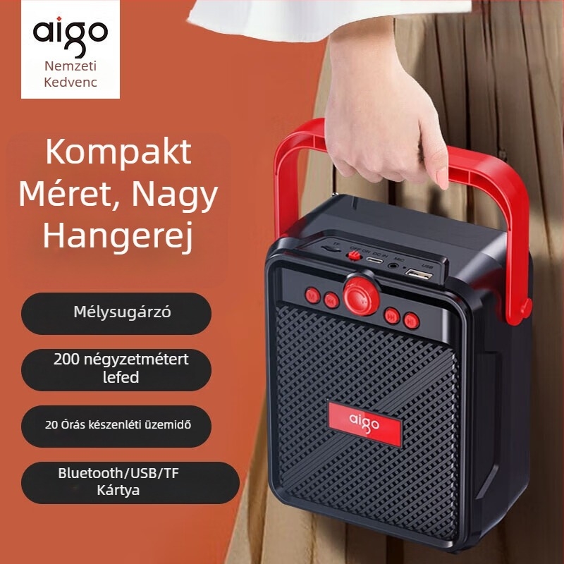 Patriots T52 Bluetooth hangszóró IPX7 vízálló, 100Hz-20kHz tartomány, SNR ≥70dB, ABS ház, Bluetooth 2.0