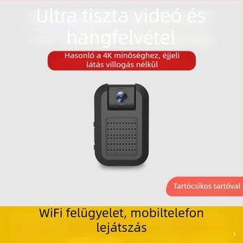 Mini Wi‑Fi kamera otthoni megfigyeléshez, 1080P, széles látószögű lencse, TF-kártya támogatás, éjszakai látás, mozgásérzlelés értesítésekkel
