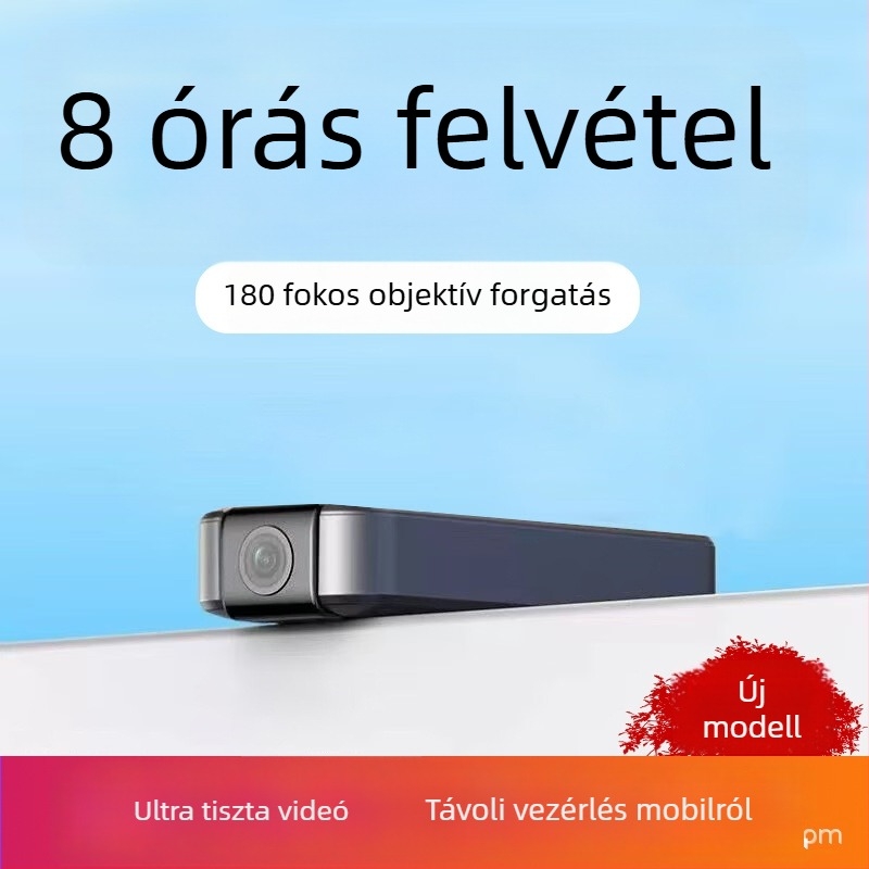Mini Wi‑Fi kamera otthoni megfigyeléshez, 1080P, széles látószögű lencse, TF-kártya támogatás, éjszakai látás, mozgásérzlelés értesítésekkel