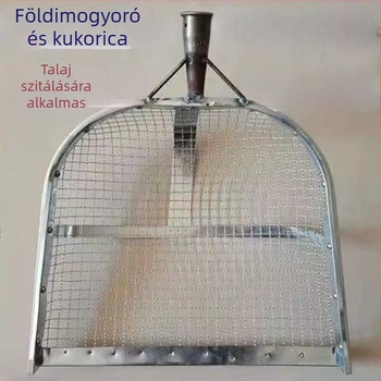 Vasból készült lisztszitó kukoricára, földimogyoróra és gabonafélékre