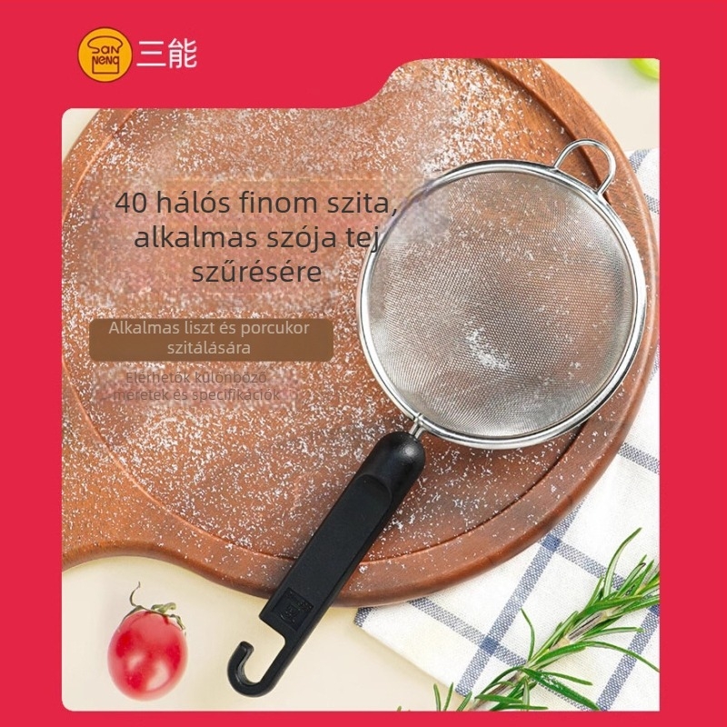 Kézi lisztszitáló, kifinomult stílus, márka Three energy, nem importált