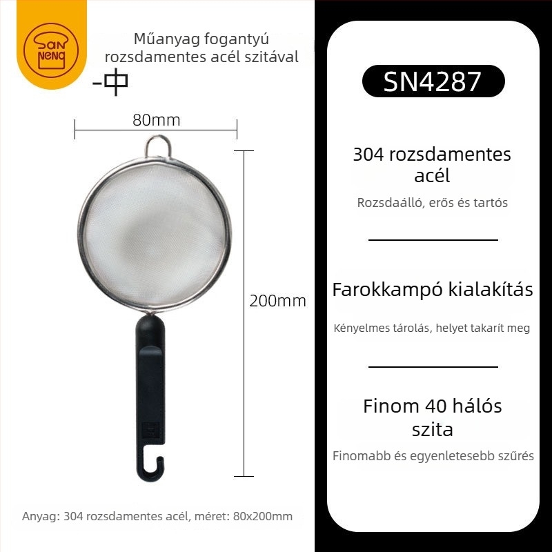 Kézi lisztszitáló, kifinomult stílus, márka Three energy, nem importált