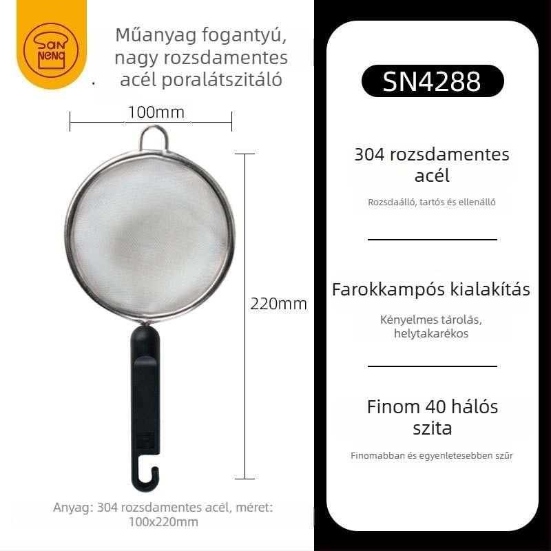 Kézi lisztszitáló, kifinomult stílus, márka Three energy, nem importált