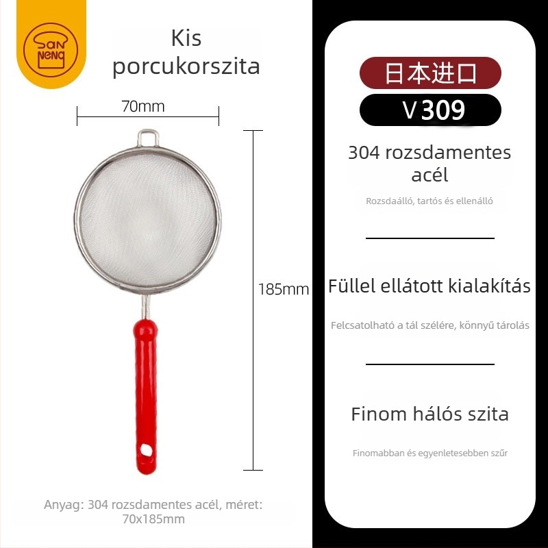 Kézi lisztszitáló, kifinomult stílus, márka Three energy, nem importált
