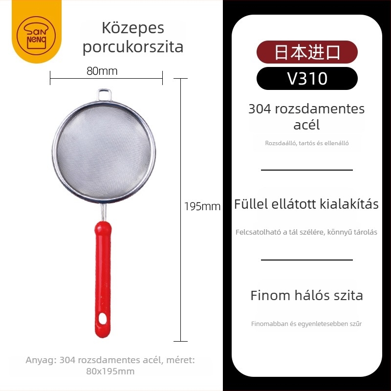 Kézi lisztszitáló, kifinomult stílus, márka Three energy, nem importált