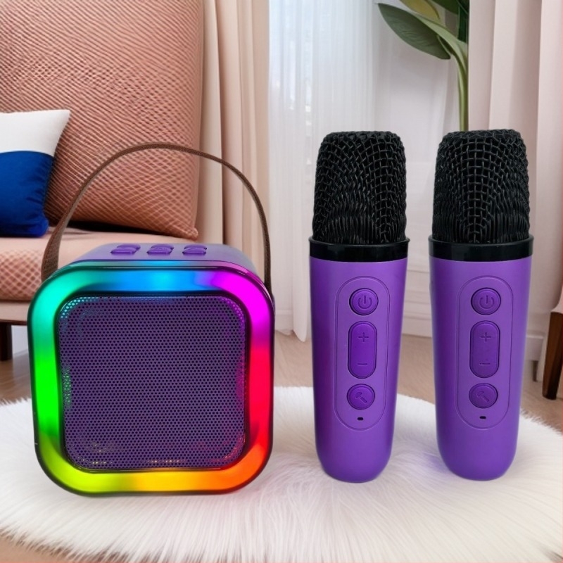 K12 Bluetooth hangszóró beépített mikrofonnal, kültéri élő közvetítéshez, hordozható, verzió 5.0, 5W, frekvenciaválasz 100 Hz–20 kHz, SNR ≥70 dB, beépített akkumulátor 800–1000 mAh