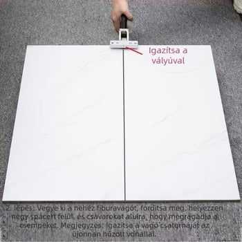 T típusú csempe toló kés, modell Roller Glass Knife, vágóeszköz csempékhez