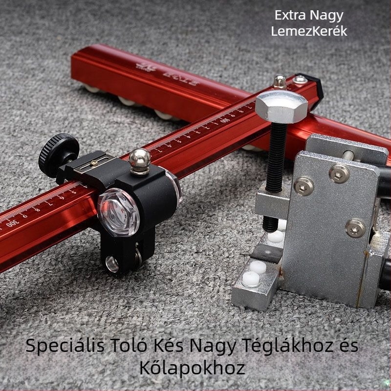 T típusú csempe toló kés, modell Roller Glass Knife, vágóeszköz csempékhez