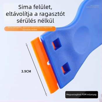 Ragasztó eltávolító kés — Friendly márka, műanyag ragasztóeltávolító kés, kézi eszköz otthoni használatra, típus: egyoldalas törlés