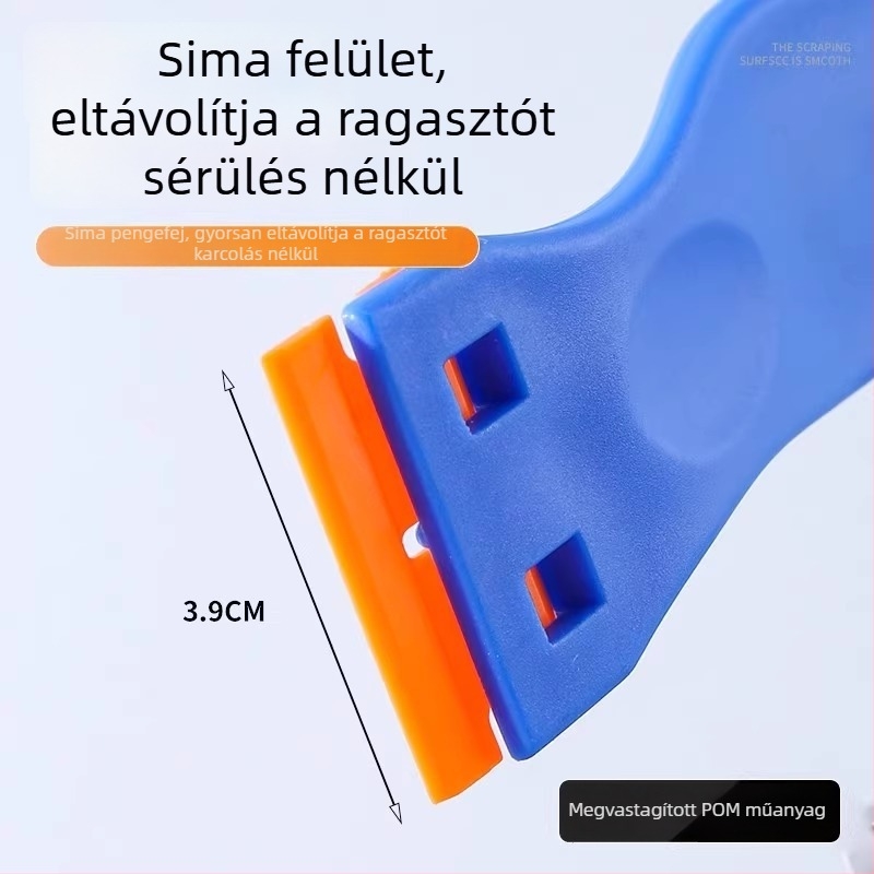 Ragasztó eltávolító kés — Friendly márka, műanyag ragasztóeltávolító kés, kézi eszköz otthoni használatra, típus: egyoldalas törlés