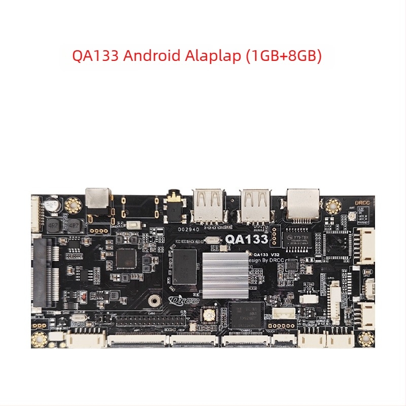 Android alaplap Allwinner A133, négymagos 1,8 GHz, 1GB RAM + 8GB flash, tápellátás 12V 2A, USB: 2x host (OTG opcionális) + 3 USB port, TTL 3.3V soros, reklámgépekhez és digitális kiíráshoz