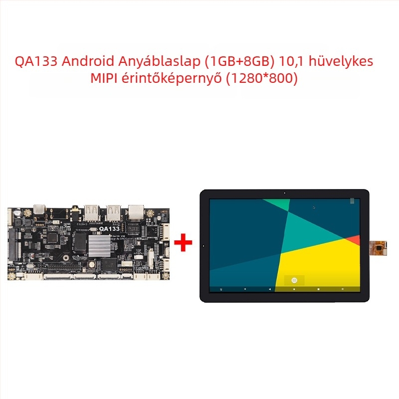 Android alaplap Allwinner A133, négymagos 1,8 GHz, 1GB RAM + 8GB flash, tápellátás 12V 2A, USB: 2x host (OTG opcionális) + 3 USB port, TTL 3.3V soros, reklámgépekhez és digitális kiíráshoz