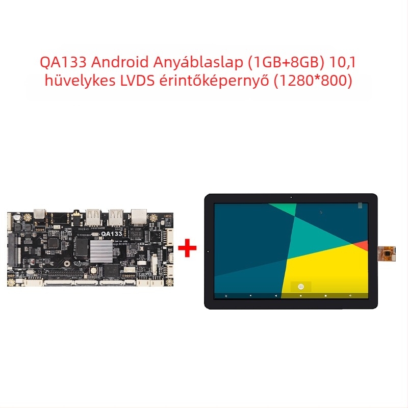 Android alaplap Allwinner A133, négymagos 1,8 GHz, 1GB RAM + 8GB flash, tápellátás 12V 2A, USB: 2x host (OTG opcionális) + 3 USB port, TTL 3.3V soros, reklámgépekhez és digitális kiíráshoz