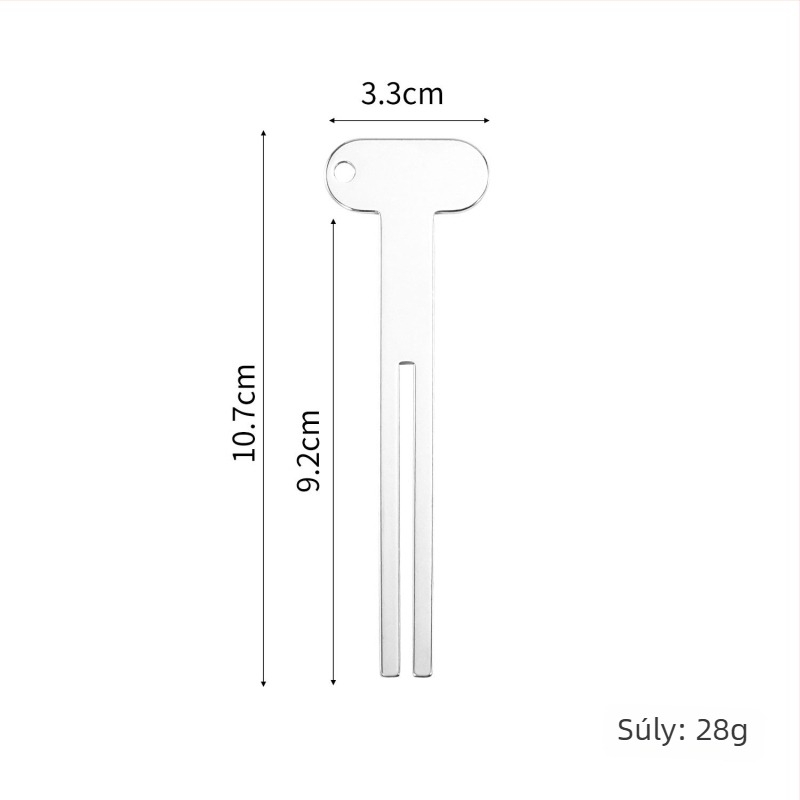Rozsdamentes acélból készült kézi nyomó fogkrémhez és kézkrémhez, multifunkcionális