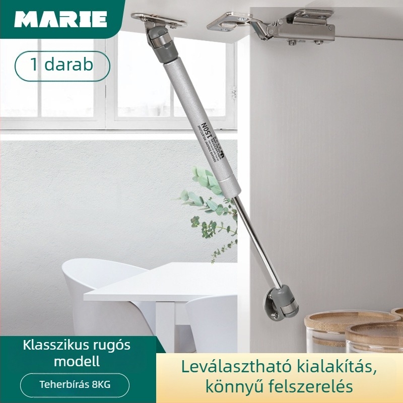 Hidraulikus kitámasztó szekrényajtókhoz – hideg-hengerelt acél, Mary márka, szekrényhez, modern minimalista stílus, elektroplatált felület