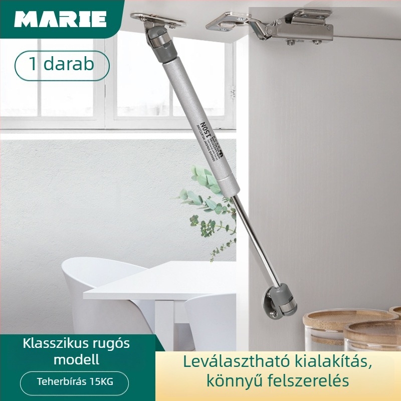 Hidraulikus kitámasztó szekrényajtókhoz – hideg-hengerelt acél, Mary márka, szekrényhez, modern minimalista stílus, elektroplatált felület