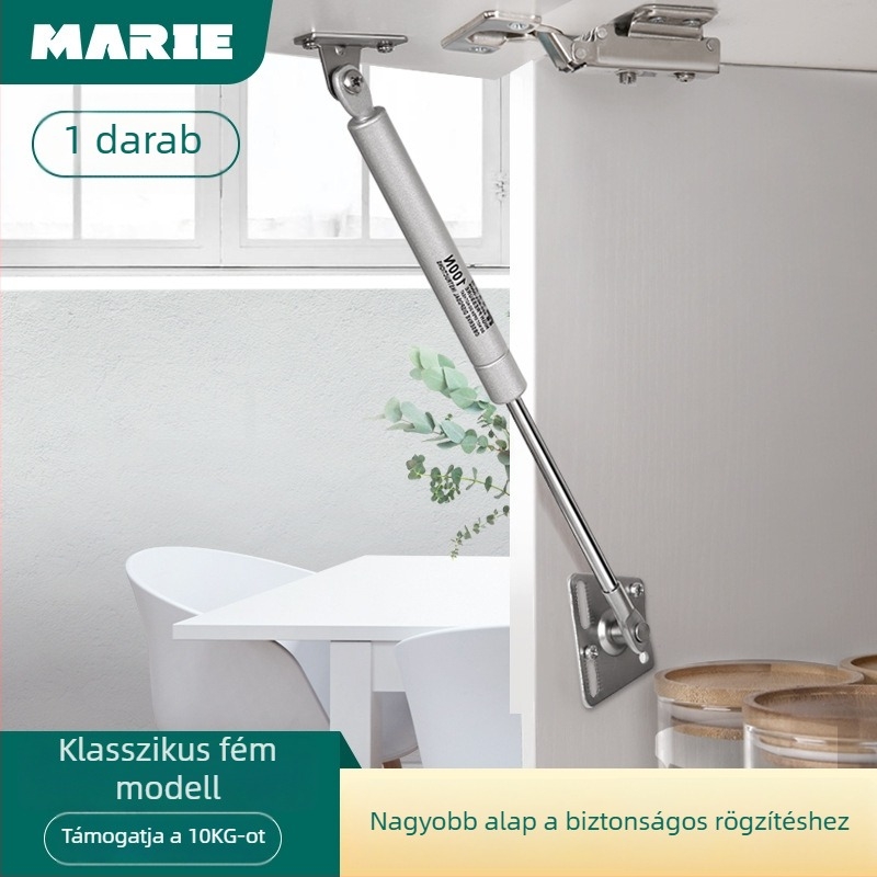 Hidraulikus kitámasztó szekrényajtókhoz – hideg-hengerelt acél, Mary márka, szekrényhez, modern minimalista stílus, elektroplatált felület