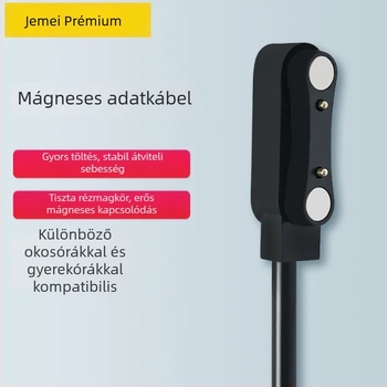 Mágneses USB töltőkábel okosórához 2-pontos csatlakozóval és védőpanellel, modell JMYP-7.62, AMYNIKEER