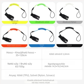 KOETSU Kotetsu Surfboard Leash TPU – Univerzális illeszkedés