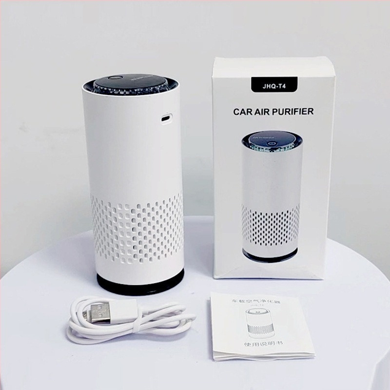 Autós légtisztító negatív ionokkal, formaldehid eltávolítás, PM2.5 szűrés, USB tápegység