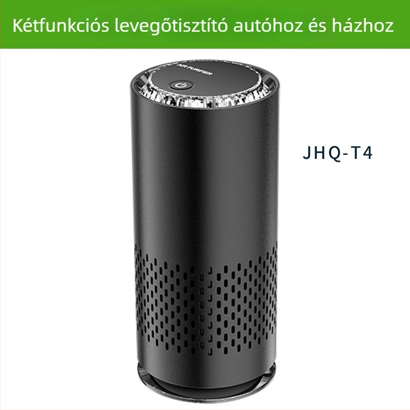 Autós légtisztító negatív ionokkal, formaldehid eltávolítás, PM2.5 szűrés, USB tápegység