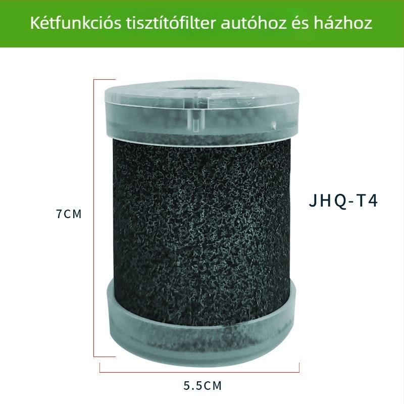 Autós légtisztító negatív ionokkal, formaldehid eltávolítás, PM2.5 szűrés, USB tápegység