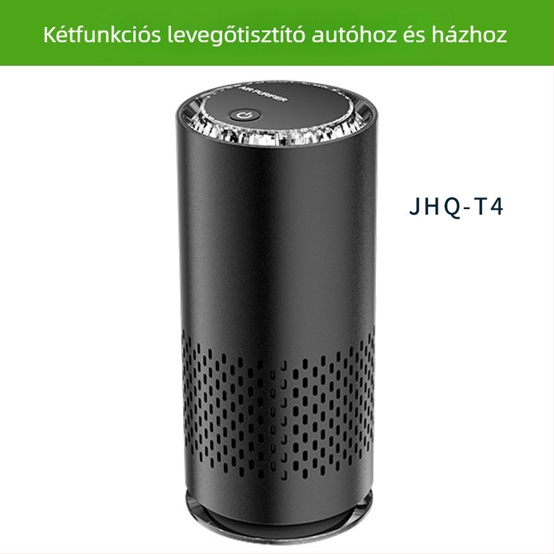 Autós légtisztító negatív ionokkal, formaldehid eltávolítás, PM2.5 szűrés, USB tápegység