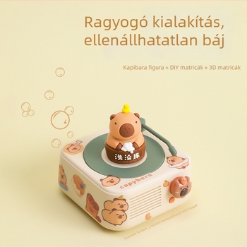 Capybara Bluetooth karikatúra hangszóró kártya slotkal - 5W, Bluetooth 5.3, 1000–1200 mAh, 60 Hz–15 kHz