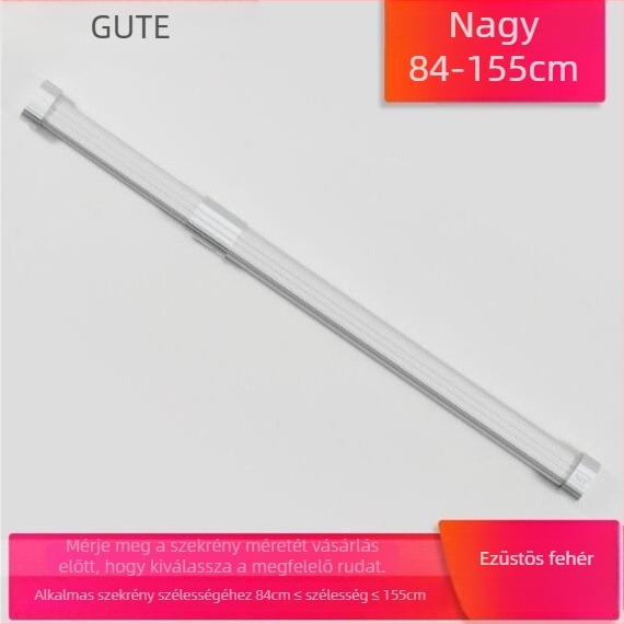 Teleszkópos ruharúd gardróbhoz, alumíniumötvözetből, Type C modell, stílus: light luxury