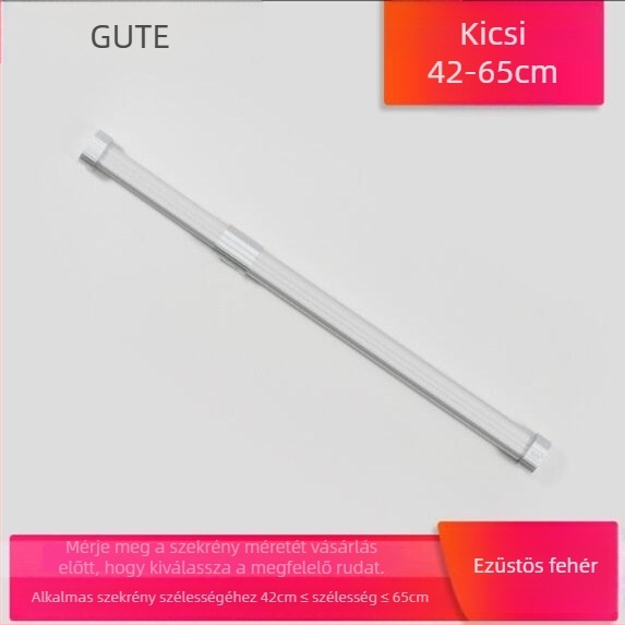 Teleszkópos ruharúd gardróbhoz, alumíniumötvözetből, Type C modell, stílus: light luxury