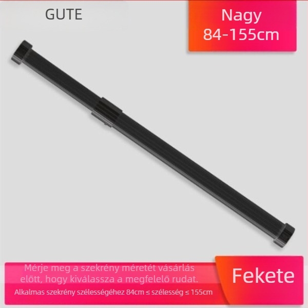 Teleszkópos ruharúd gardróbhoz, alumíniumötvözetből, Type C modell, stílus: light luxury