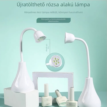 Asztali köröm-lámpa fototerápiával, újratölthető (Márka: Runqi; Modell: R031; Eredet: Guangdong; Import: Nem)