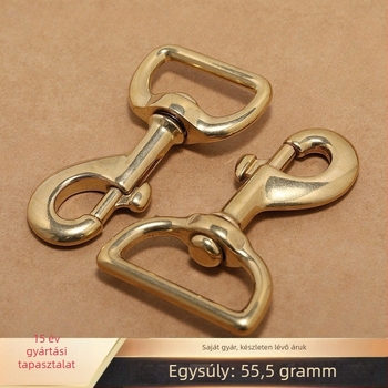 Rézből készült kutya póráz kampó, modell 0172b, Interactive Metal, alkalmas táskákhoz és egyéb kiegészítőkhöz