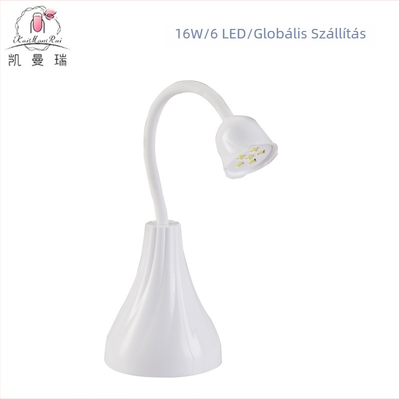 Rose lámpa körmöknek — japán stílusú, újratölthető, hordozható, géllakkhoz (Márka Caymanry, Modell Rose lamp)