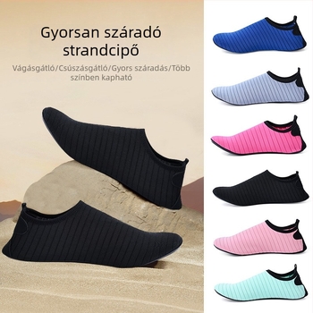 Uniszex tengerparti és vízben használható cipő felnőtteknek snorkelzéshez, gázláshoz és úszáshoz, puha talp, csúszásmentes, vágásálló, barefoot-érzet
