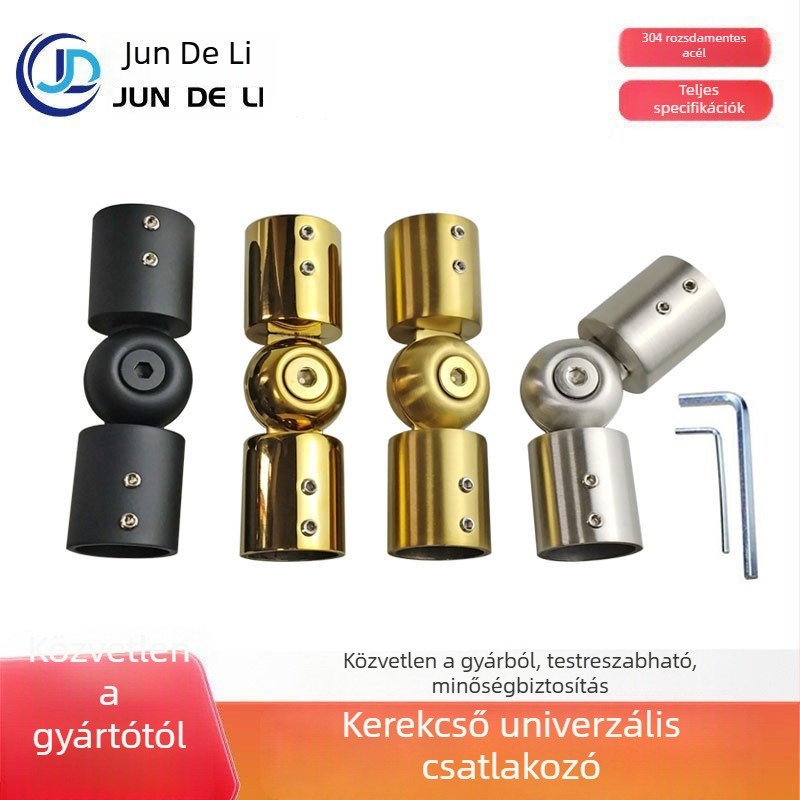 Csatlakozó - 304 rozsdamentes acél, Modell F01, Univerzális, Sztancolás, Modern minimálizmus