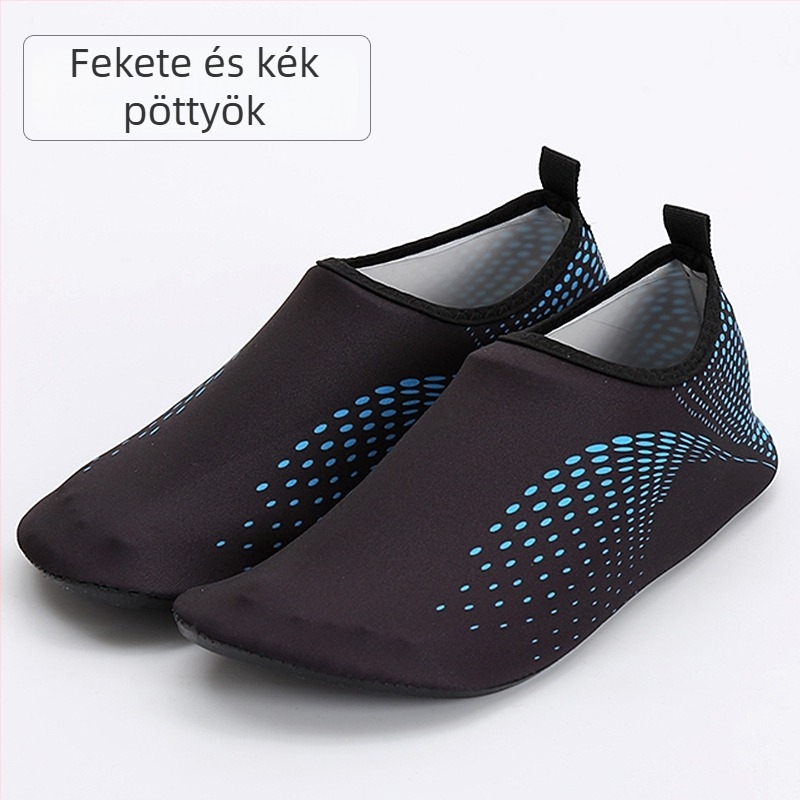 Uniszex kültéri vízicipő nyárra, Lycra stretch felsőrész, EVA középtalp, alacsony profil, edzéshez és úszáshoz