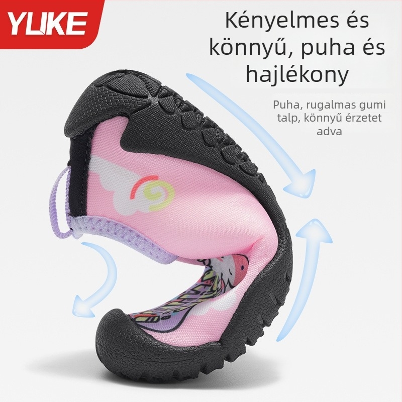 Gyerekeknek szóló folyómenti túracipő — csúszásmentes, vágásálló, vastag talppal