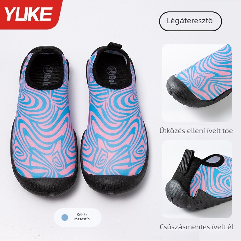 Gyerekeknek szóló folyómenti túracipő — csúszásmentes, vágásálló, vastag talppal